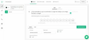 Plataforma de ecuesta SurveySparrow